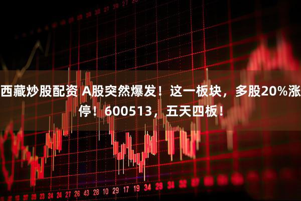 西藏炒股配资 A股突然爆发！这一板块，多股20%涨停！600513，五天四板！