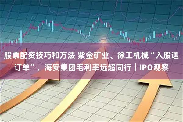 股票配资技巧和方法 紫金矿业、徐工机械“入股送订单”,海安集团毛利率远超同行|IPO观察